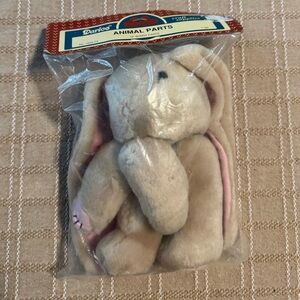 Darice Plush Bunny body part Set! Make your own! DIY bunny rabbit! Vintage!